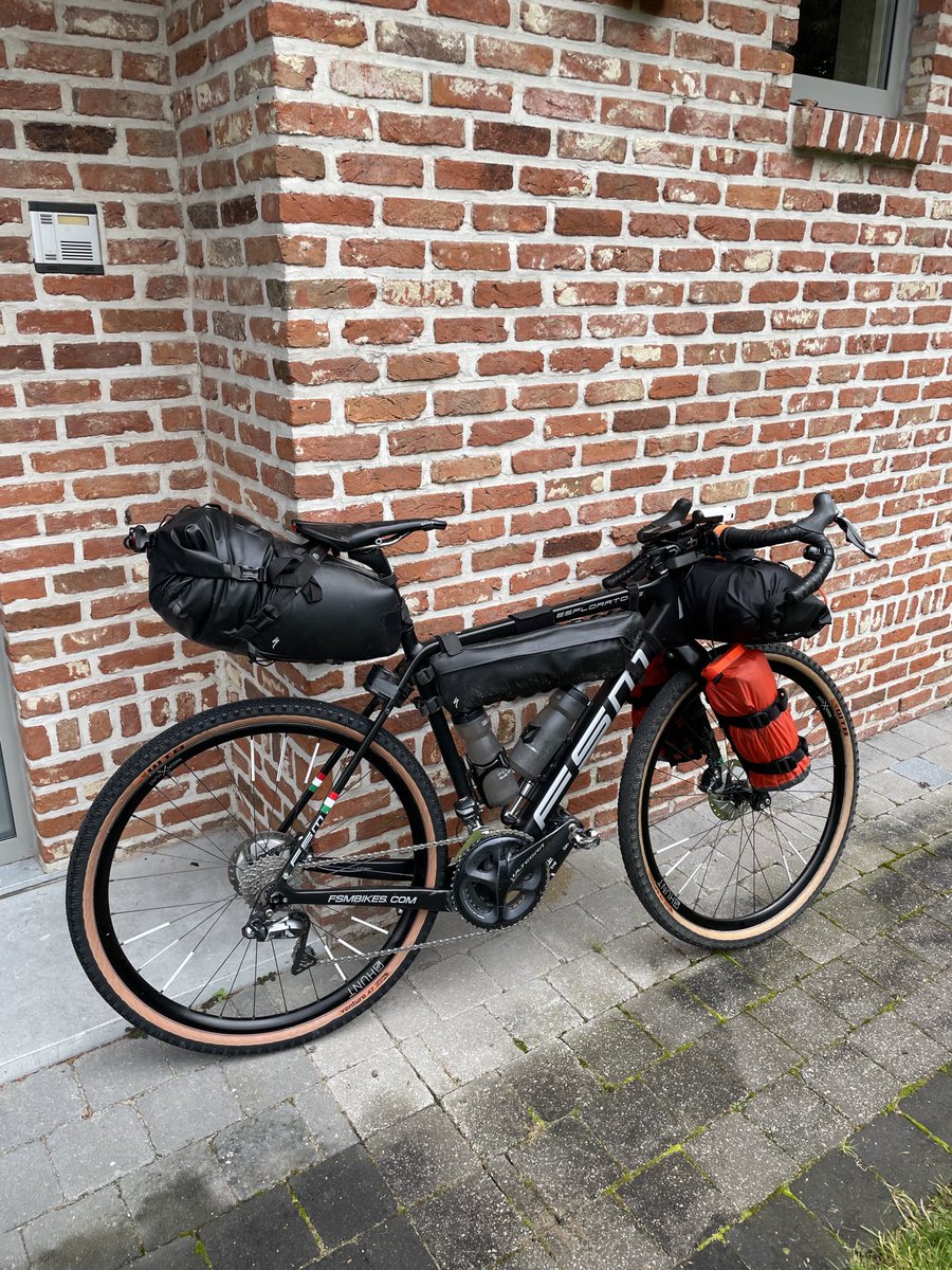 Klaar voor vertrek. 3 ritten test fully packed 21.3 kg