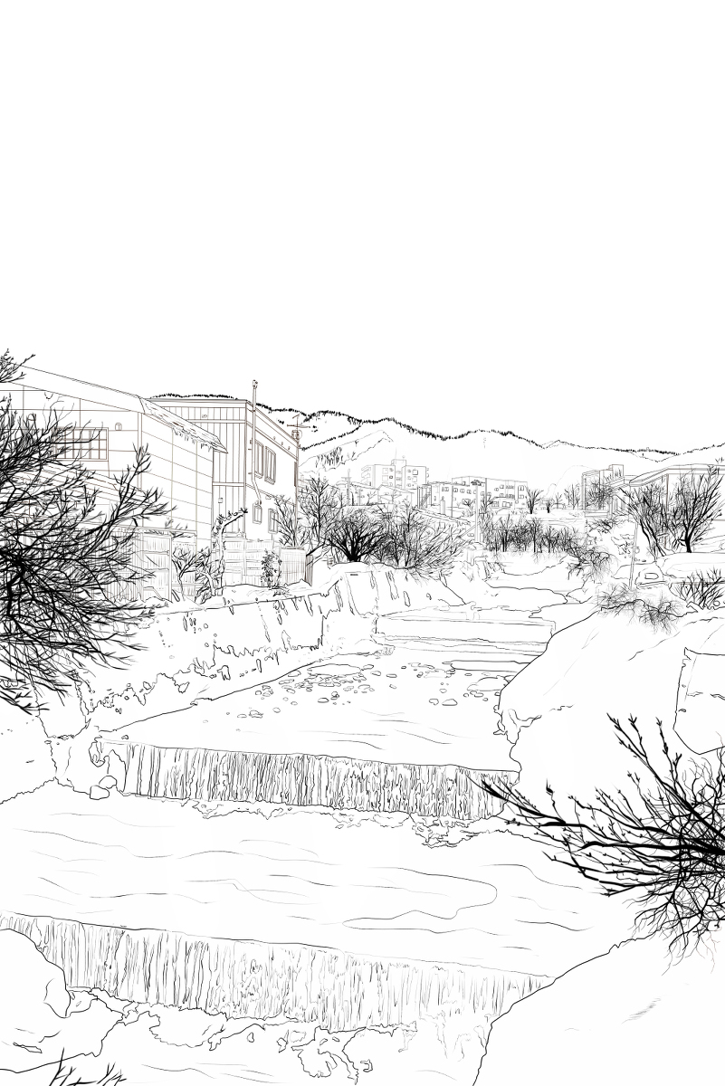 チマチマ描きビル、住宅シリーズ9雪の街 #風景 #素材 https://t.co/EeVWU3DaxZ 