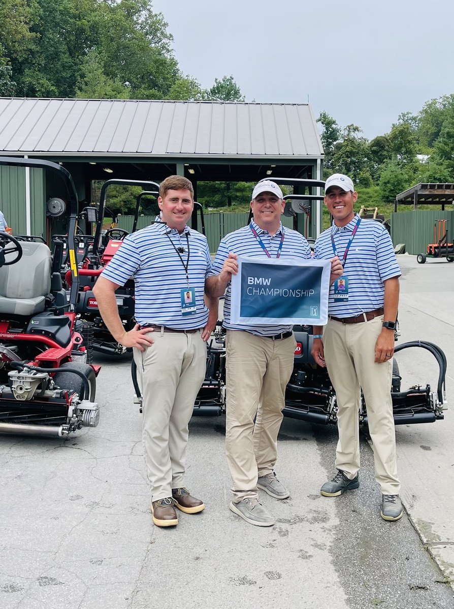 Congratulations to Kyle, <a href="/sam_moynihan/">Sam Moynihan</a>, the Caves Valley crew, and the countless volunteers that have made <a href="/BMWchamps/">BMW Championship</a> a huge success! <a href="/TurfEquipSupply/">Turf Equipment</a> and <a href="/huey_mike/">Mike Huey</a> are proud to partner with a championship team! Well done!