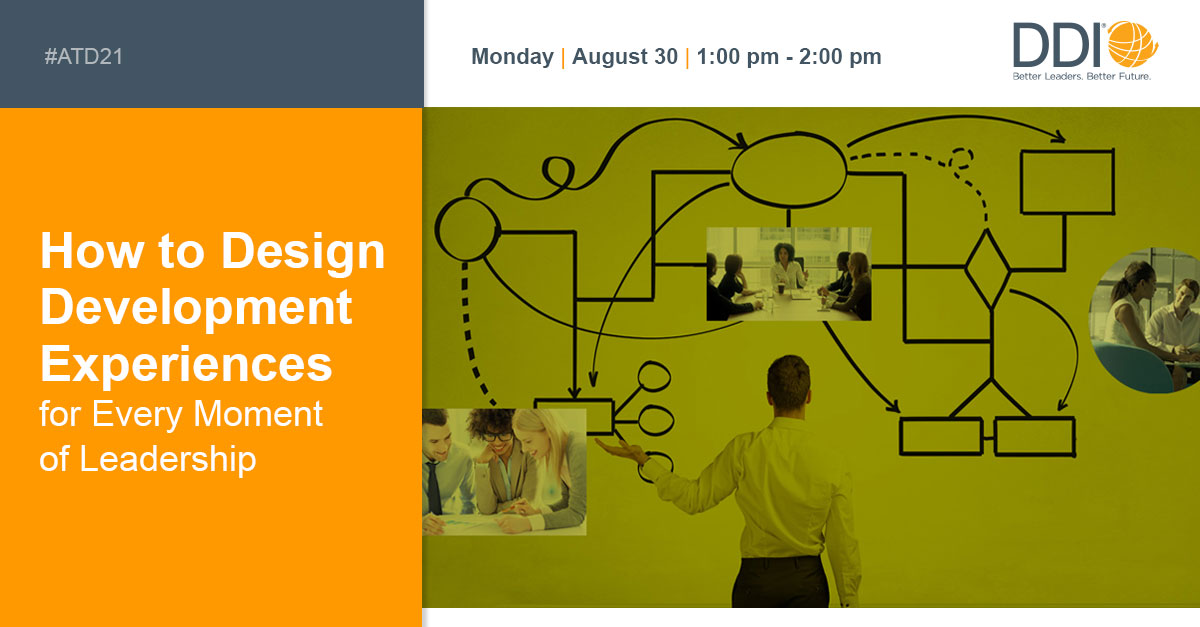 DDIworld's tweet photo. Do you want to create lasting, breakthrough moments for all learners? Come to our #ATD21 “How to Design Development Experiences for Every Moment of Leadership,” tomorrow at 1-2 p.m. (EDT), then visit us at #Booth511! https://t.co/yL4sM7CMA9 https://t.co/Yby51CyjG9