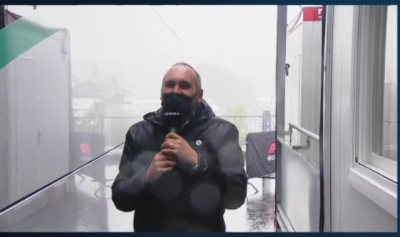 lzedr_'s tweet photo. "Oui Julien, cette fois-ci, je suis avec Nadine, qui s'occupe de la cantine du circuit de Spa Francorchamps, alors Nadine, qu'à mangé Lewis Hamilton ce midi ?" #BelgianGP https://t.co/NBFdG4Cvt2
