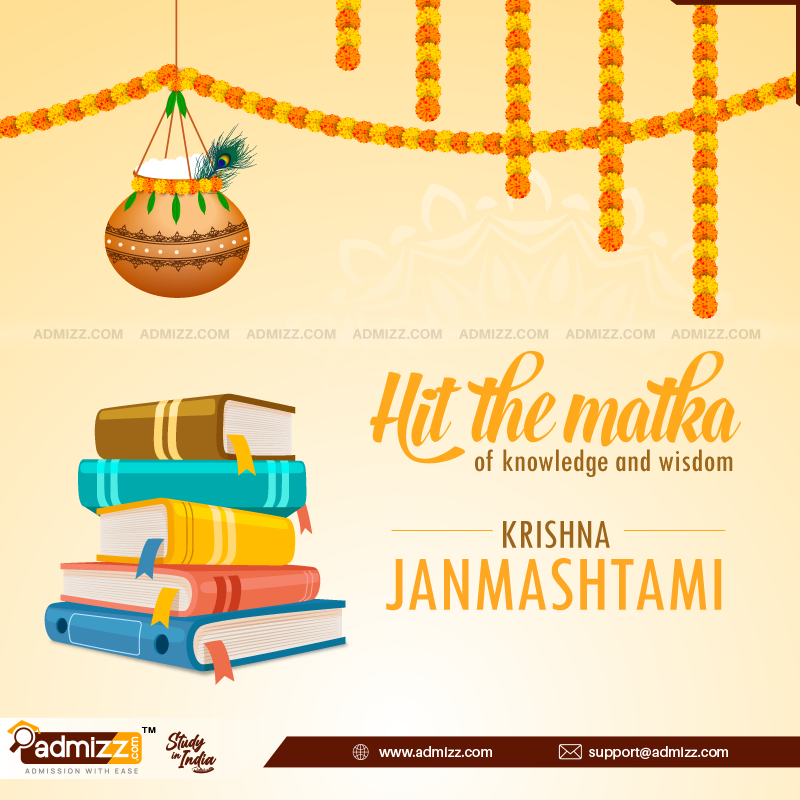 admizz_official's tweet photo. Hit the matka of knowledge and wisdom this Janmashtami. Happy Krishna Janmashtami!!
Admission 2021 Queries: support@admizz.com
#admizz #admissionwithease #studyinindia #sii #pragatii #compex #indsat #india #kiit #kiituni #kiituniversity #krishna #krishnajanmashtami #janmashtami https://t.co/w68kz6bDVh