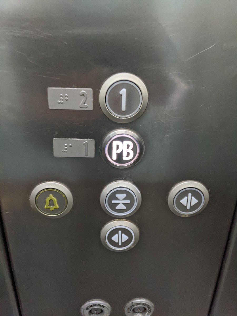 sabasingh's tweet photo. My options: 

Go to 1 (2).
Go to ground floor (1).
Get notified.
Get crushed by the ceiling and floor.
Open the door.
Open the door. https://t.co/rkuXTxQAwY