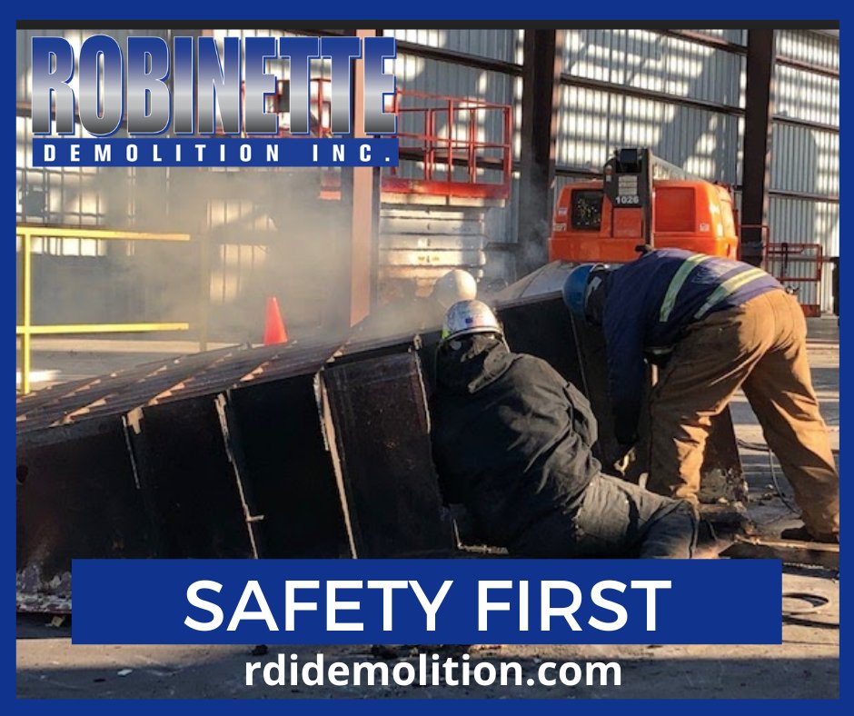 RobinetteDemo1's tweet image. Safety first without exception! We pride ourselves on the fact that all of our demolition projects are safe for our employees and environmentally safe with all disposals. 
Learn more: rdidemolition.com
#RobinetteDemolition 
#EvidenceCollectionAndStorage #FireTrainingCenter