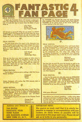 sixty_on's tweet photo. #FantasticFour #3 sees the first letters page appear including one from a "S.Brodsky" querying the sanity of editing so many titles a month #SixtyYearsON https://t.co/XP6tsbNzFB