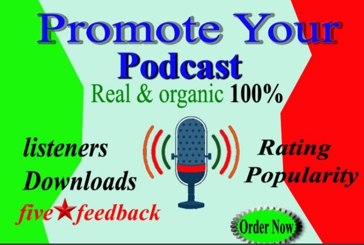 Hello everybody How are you?
 I can provide you great results all time
 I will market your podcast only in USA, UK, Canada by sharing your Podcast URL on Social media sites with large audience that will be interested in your Podcast content.