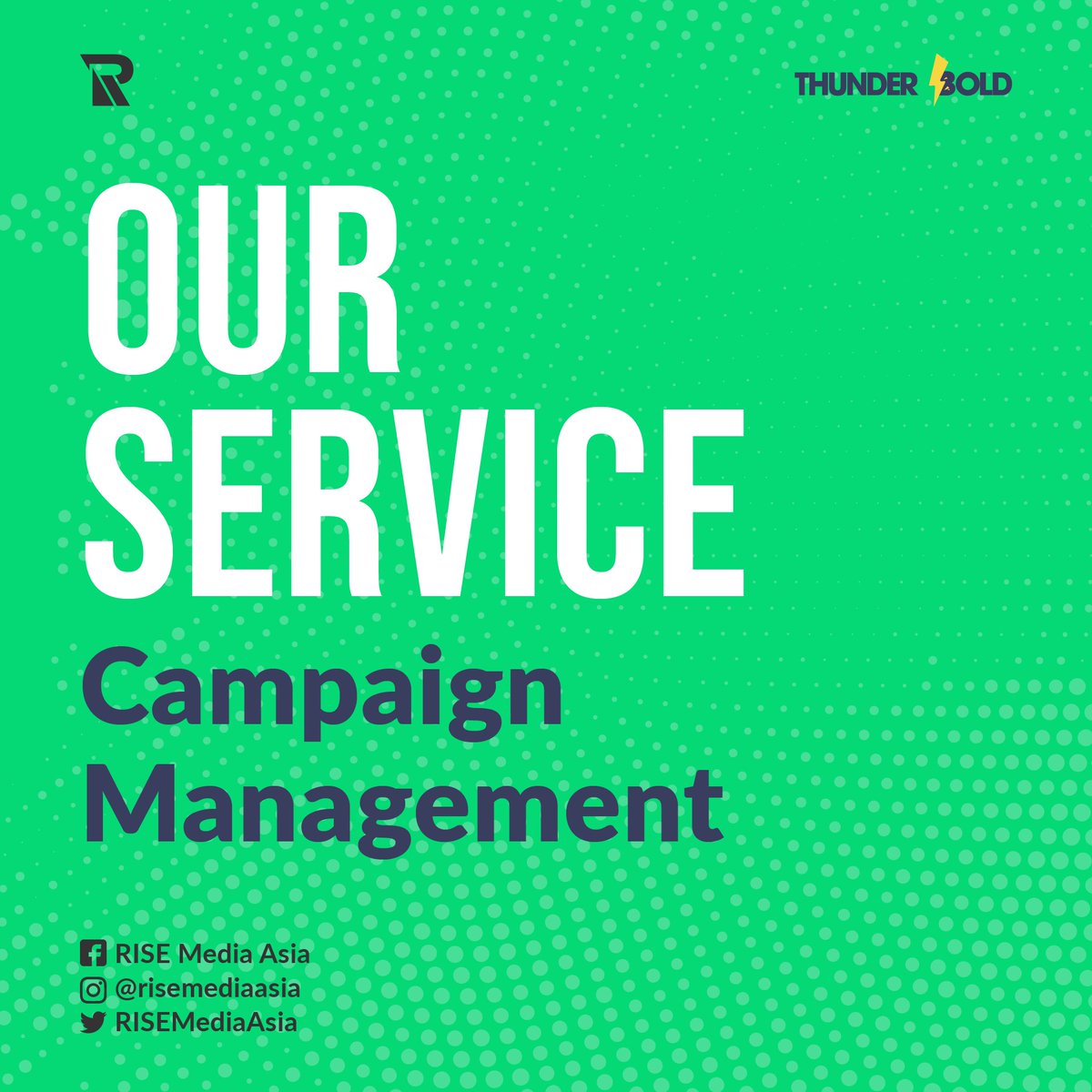 RISEMediaAsia's tweet image. Are you familiar with #BotakChallenge and ThunderBOLD campaign? Yes, that is our service! We can manage and create the best approach for your campaign plan. Fundraising would be more interesting if there are some activities rather than just a normal one.