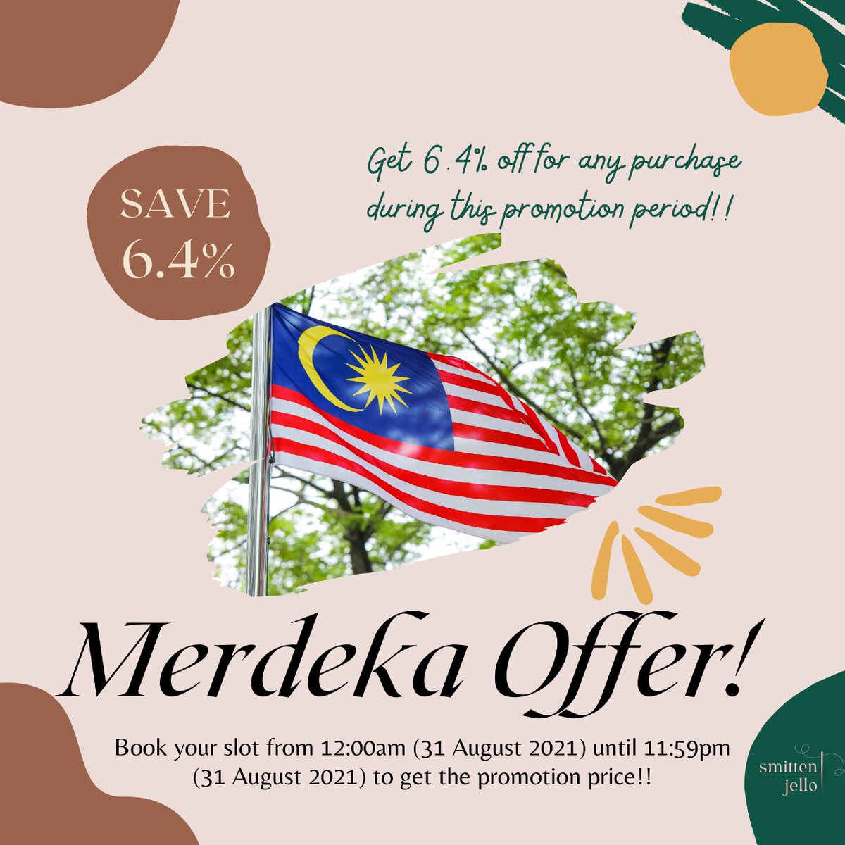 smittenjello's tweet photo. 🇲🇾MERDEKA PROMOTION!!🇲🇾
.
GRAB YOUR SLOT DURING MERDEKA PROMOTION WITH 6.4% OFF FOR EVERY PURCHASE!!
.
🌻LIMITED SLOT AVAILABLE🌻
.
DM NOW FOR ANY INQUIRIES 😊
.
#embroidery #embroideryart #embroideryMY https://t.co/RNlPjc4cT8