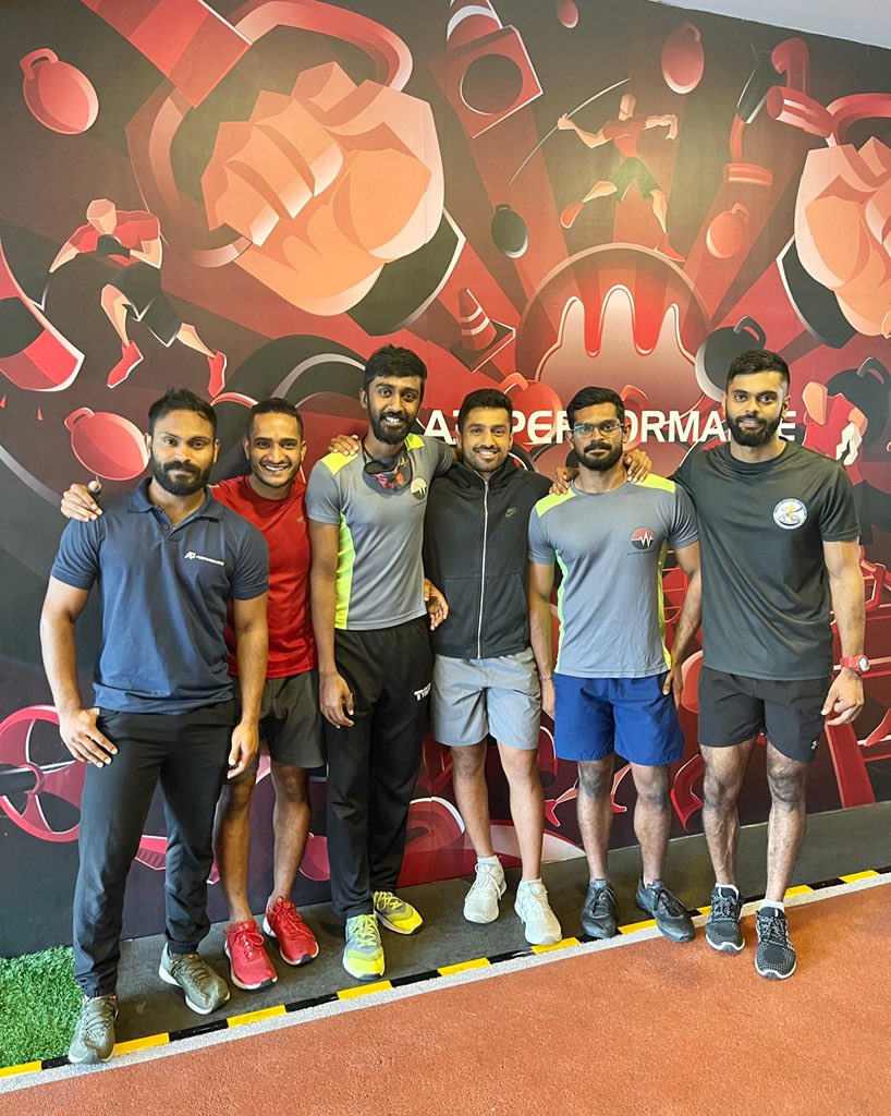 karun126's tweet photo. Thank you to this amazing team for pushing me to new limits each day. Feeling ๐ช๐ผ heading into this IPL season. Couldnโt have done it without you guys! #fitfam #gymcrew https://t.co/ZpA9PSMkgK