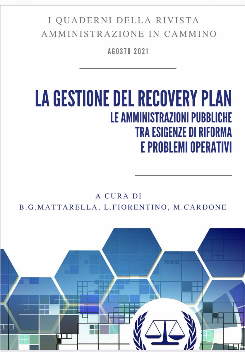 mariastefania masini (@mariastefaniama) on Twitter photo molto interessante il primo numero dei quaderni della rivista Amministrazione in cammino dedicato alla gestione del Recovery Plan. È possibile leggerlo a questo link: amministrazioneincammino.luiss.it/wp-content/upl…
complimenti <a href="/Irpino1959/">Luigi Fiorentino</a> molto interessante il primo numero dei quaderni della rivista Amministrazione in cammino dedicato alla gestione del Recovery Plan. È possibile leggerlo a questo link: amministrazioneincammino.luiss.it/wp-content/upl…
complimenti <a href="/Irpino1959/">Luigi Fiorentino</a>