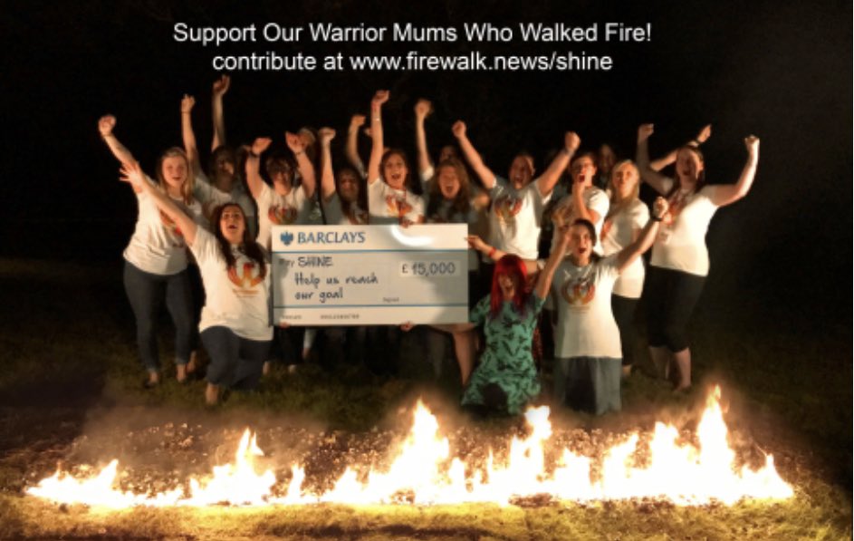 Yesterday we walked on fire! A group of incredibly brave #PND #WARRIOR mums invoked their #innerphoenix,  walked with empowering strength with a release of demons &amp; acceptance of their own #strength! Our page is still live and we would love to raise more! sendfox.com/trk/click/8no7…