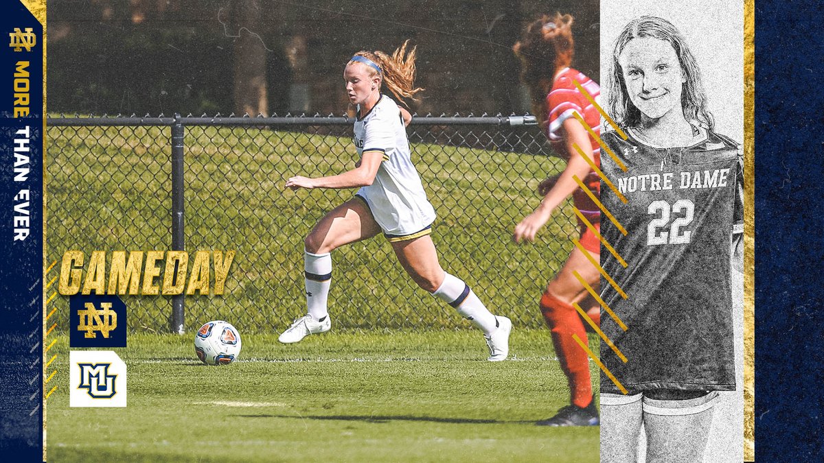 NDSoccer's tweet photo. It's GAMEDAY!

🆚: Marquette
⏰: 1 pm ET
🏟: Valley Fields
📺: https://t.co/5F8XBtDClo
📱: https://t.co/FP8bjSQCoV

#GoIrish ☘️ https://t.co/SJZZHoa4C5