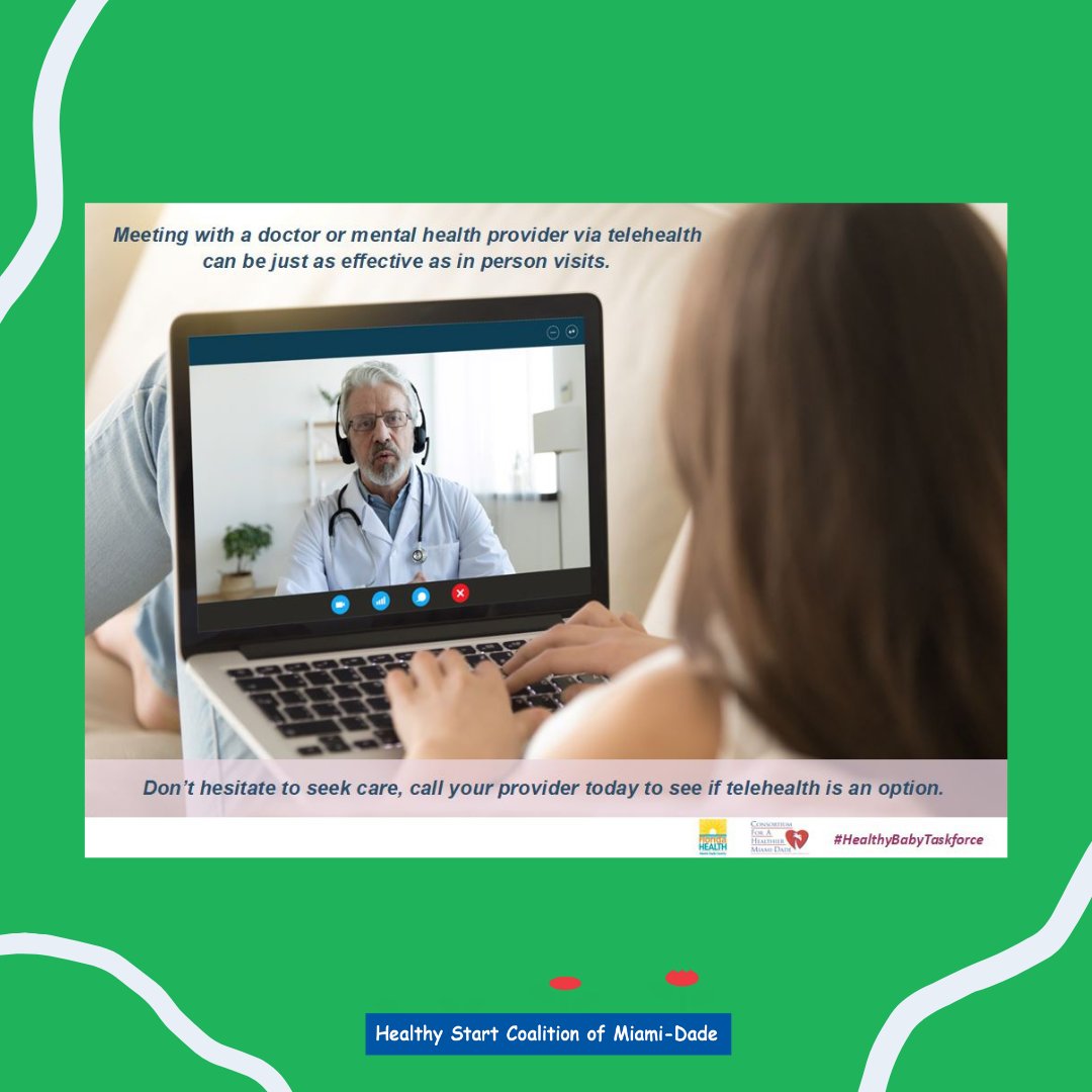 hscmd's tweet image. 👩‍⚕️ Meeting with a doctor or mental health provider via Telehealth has shown to be just as effective as in person visits. Many Telehealth services are covered by insurance and are offered by many providers!

#HealthyBabyTaskForce #TAPprogram #EquitableLens #HealthEquity #HSCMD