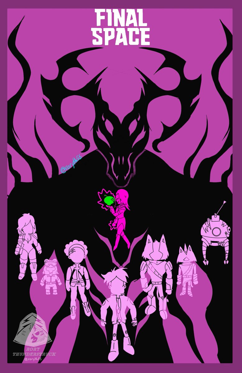 RoryTH55's tweet photo. "Is Fight or Die" 👿☠🌌 #FSS3Poster #RenewFinalSpace #FinalSpace #FinalSpaceS3 @FinalFacts (I wanted to make a minimalist poster, inspired in posters i saw on internet) https://t.co/QNgRK0aCtz