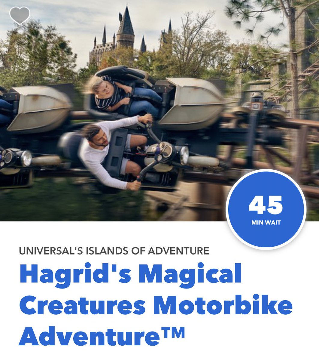 AliciaStella's tweet photo. It appears Hagrid is currently operating standby, and not Virtual Line only. This pleases me. https://t.co/N4vbW27l4C