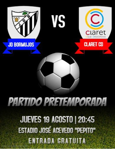 📢 PRIMER EQUIPO 📢

El próximo jueves tenemos nuestro primer partido en nuestro estadio, no te lo pierdas, asiste al partido y anima a nuestro equipo.

#yoblanquinegro