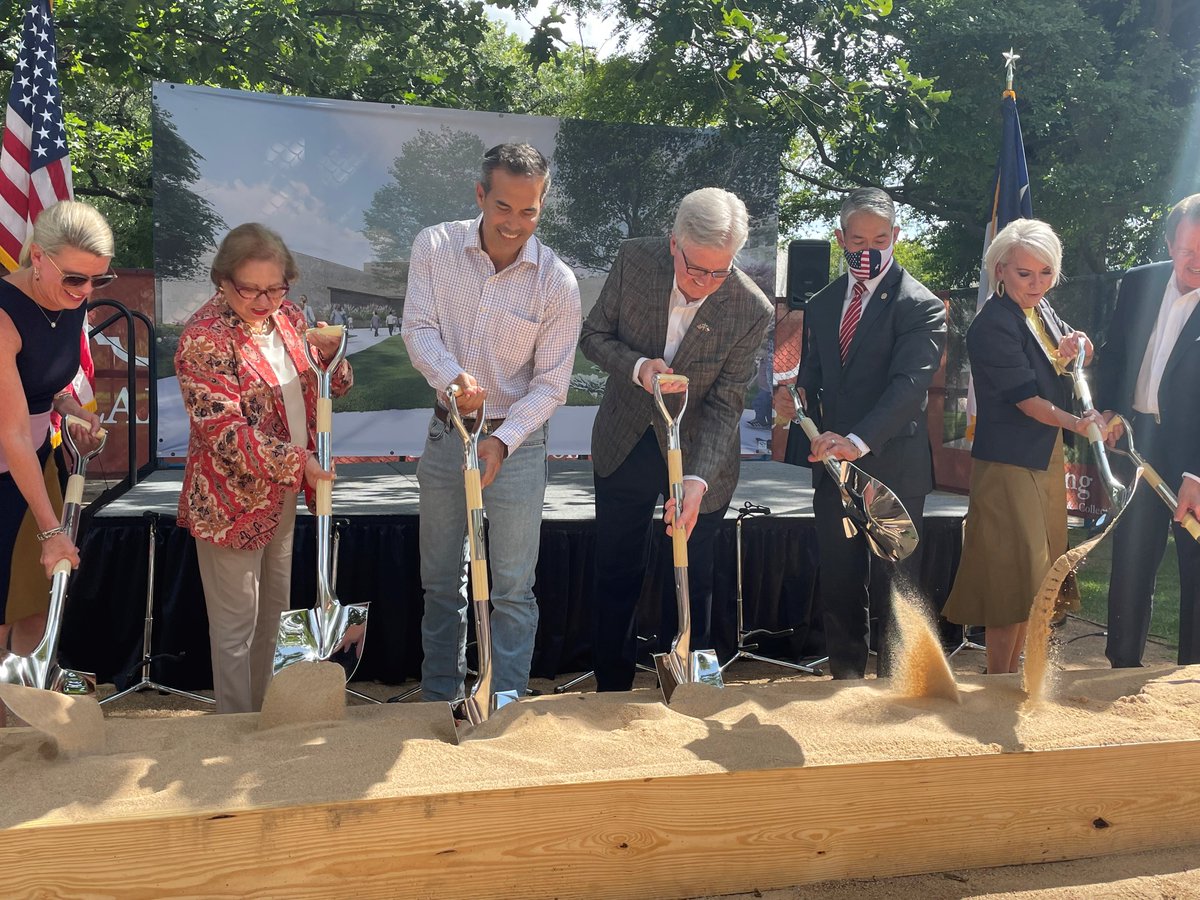 OfficialAlamo's tweet photo. Today, the Alamo broke ground on the Exhibition Hall &amp; Collections Building. The first new building created as part of the Alamo Plan, official construction will begin on September 1st. https://t.co/JSwMNwUJQL