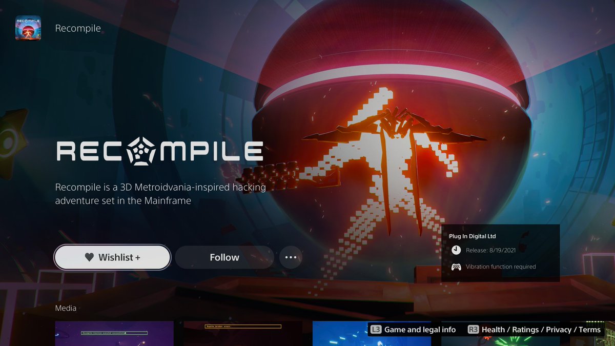 well3depin's tweet image. Recompile this Thursday. Native PS5 edition. Don&apos;t sleep on it.

#PS5Share #IndieGame #Recompile