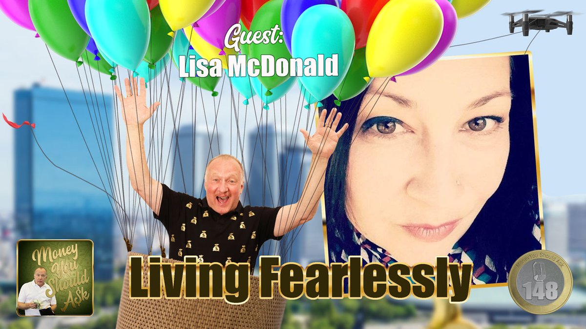 This week's #MoneyYouShouldAsk guest is @FearlessLisaM of #LivingFearlesslyWithLisaMcDonald! 

You can listen to the episode NOW at bit.ly/MYSAPodcastEpi… 🎉

#MYSA #themoneynerve #comedy #moneystories #podcast #livingfearlessly #personaldevelopment #motivation #empowerment