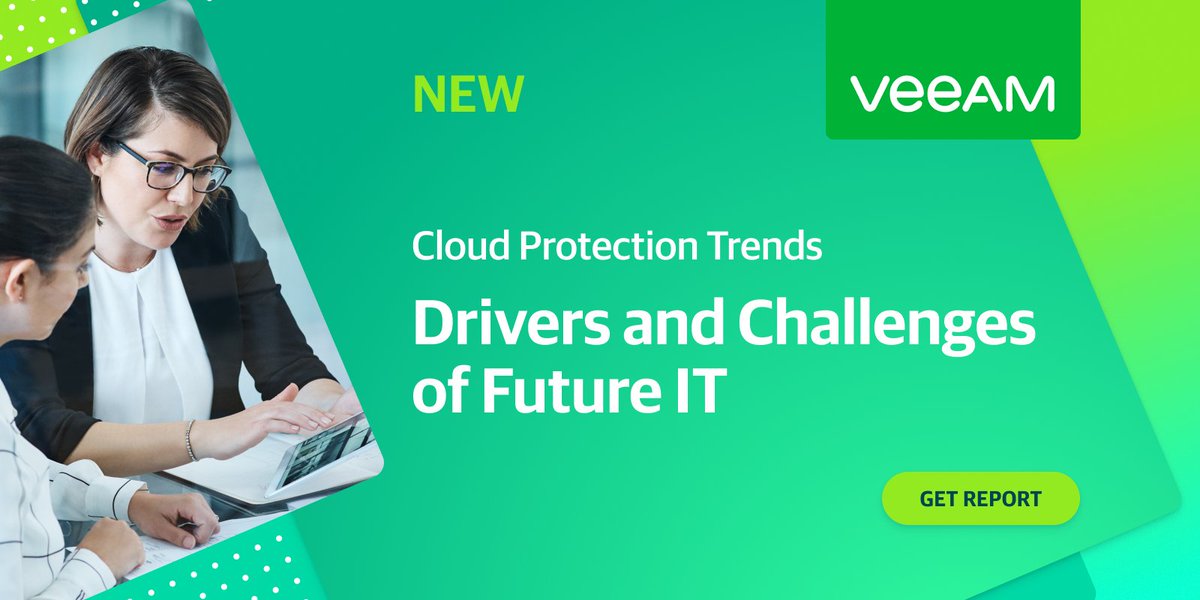 EricSDougherty's tweet image. Veeam: RT @jimkruger: I&apos;m excited to share that the 2021 #Cloud Protection Trends Report is now available! In it, you&apos;ll find insights from #IT leaders around the world on their acceleration to the cloud &amp;amp; its impact on #dataprotection. Check it out! …