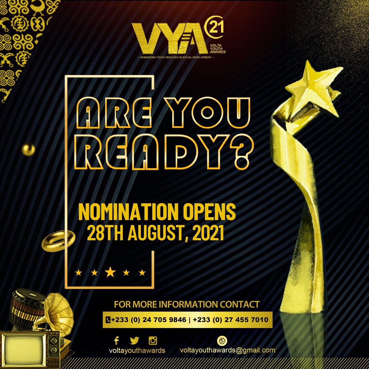 voltayouthaward's tweet photo. #VYA21 #VYA #voltayouthawards #FmEntertainment #ElPromotions https://t.co/xQYc4g6iv1