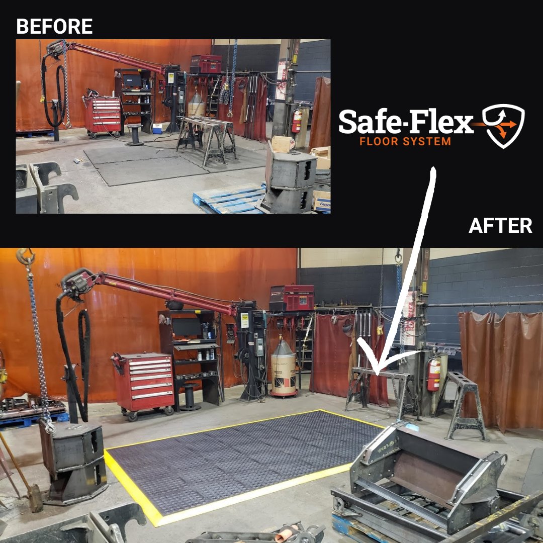 ergo_inc's tweet photo. “Our welders love them.....and they (mats) still look new.” A recent Ergo Advantage customer just told us after a quick visit to check in on his matting. Once again, it's great to see our mats in action! 
https://t.co/aDoiyGOSRH https://t.co/gsclABRBhv