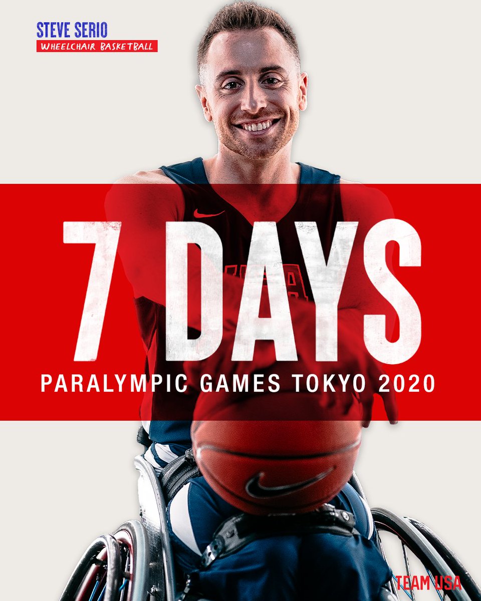 One week to go!

Who's amped to watch Steve Serio and the <a href="/NWBA/">NWBA</a> shoot for gold? 🏀 #TokyoParalympics