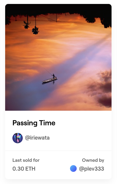 IrieWata's tweet image. This physical, signed print of 'Passing Time' is on its way to its collector @peterlevin 🥳💜

#NFTart #unlockablecontent #goodies
