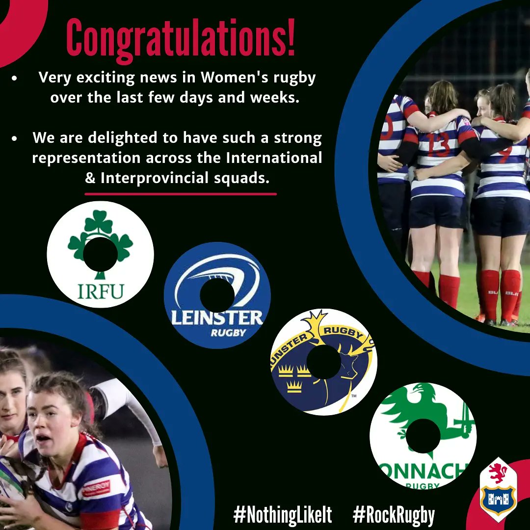 RockWomensRugby's tweet photo. 🗞️It's been a great few weeks for Women's Rugby News in Ireland. It's been great to see so many of our own gals at the heart of the news!
Congrats to all! 🥳
Stay tuned for more exciting announcements! 💬
❤️💙🤍
#NothingLikeIt #RockRugby #WereRecruiting #GiveItATry https://t.co/2dvScqwwVc
