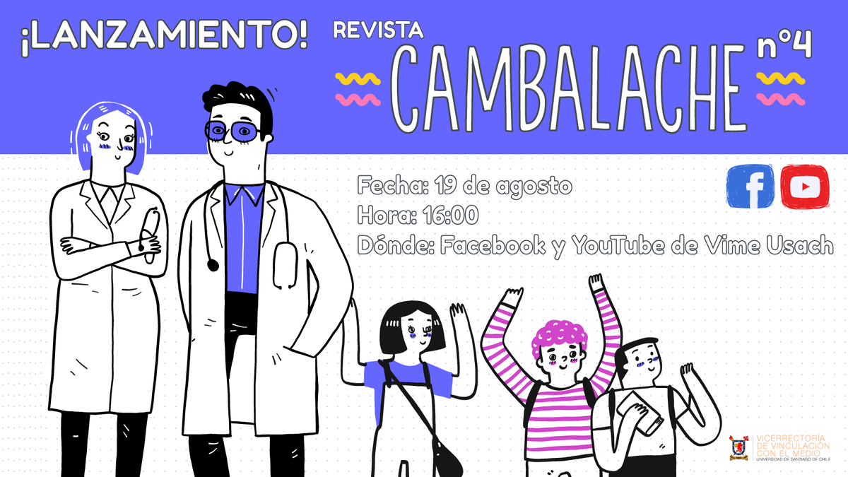 vimeusach's tweet photo. ¡Como @usach estamos comprometidas/os con la democratización del conocimiento en niñas, niños y jóvenes!✊🧪🌌

Por lo mismo, no te puedes perder el lanzamiento del 4to número de #RevistaCambalache🥰, con foco en neurociencia y neuroderechos.

Detalles en➡️https://t.co/1RORudJkWm https://t.co/oa0S1IfIjk