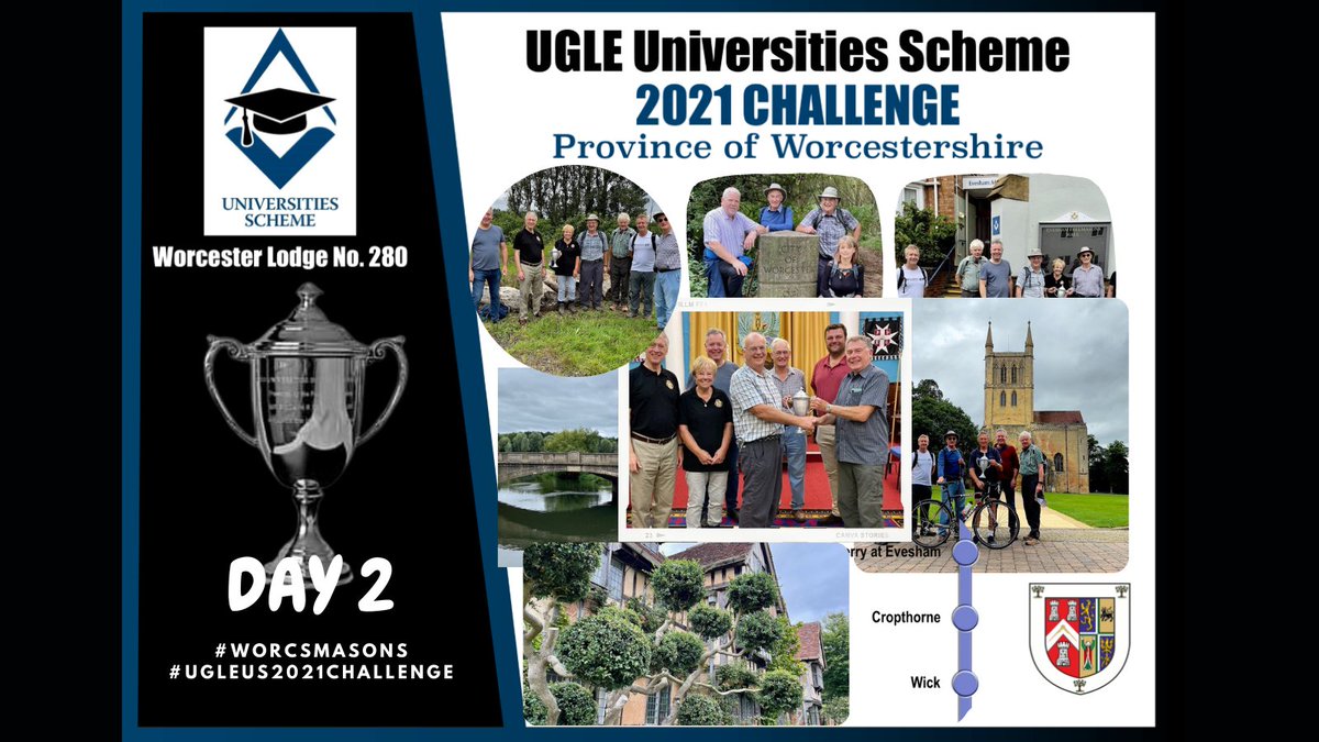 As the #DKWCupTrophy moves on to 
<a href="/OxonMasons/">Oxfordshire Masons</a>
 we look back on 2 fantastic days in #Worcestershire  with #worcsmasons on the #UGLEUS2021Challenge