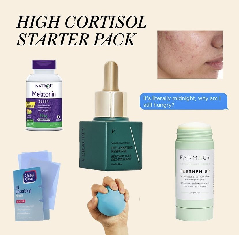 Find out if your Cortisol might be high too, and how to counter these effects through diet, exercise, and other lifestyle changes.

Our Skin + Health Test can justify your late night cravings and hormonal acne.