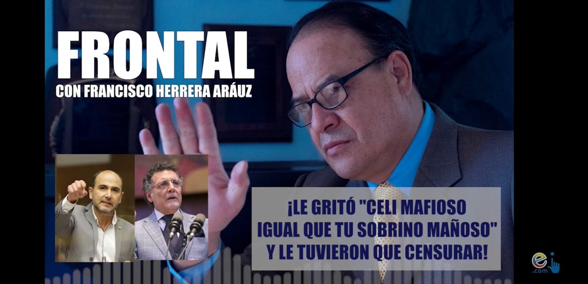 ecuainm_oficial's tweet photo. 🔴#FRONTAL Editorial de Francisco Herrera Aráuz: ¡LE GRITÓ "CELI MAFIOSO IGUAL QUE TU SOBRINO MAÑOSO" Y LE TUVIERON QUE CENSURAR
➡️ https://t.co/PbApR96kwe
#Ecuador #PabloCeli #AsambleaNacional #ContraloriaEc #LasTorres #Lloret #Trujillo #Correa #Correismo https://t.co/SCzEowjo9v