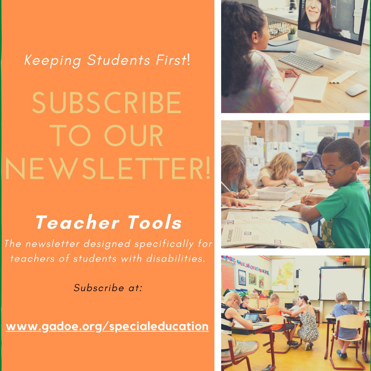 Teacher Tools is the newsletter designed specifically for teachers of students with disabilities. Subscribe today at bit.ly/2VV3MBr.