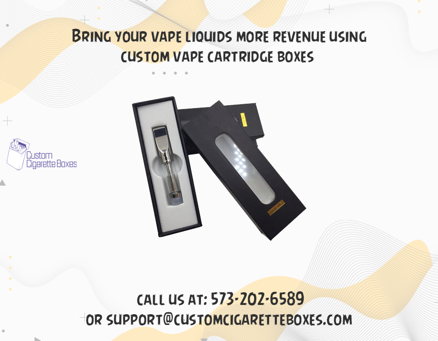 BoxesCigarette's tweet image. Attract the customers to your vape liquids by offering them customized vape cartridge boxes. Give us a quote for your desired boxes by just calling us at: 573-202-6589 or support@customcigaretteboxes.com 
More at: bit.ly/3maxIEL

#VapeCartridgeBoxes #customVapeBoxes