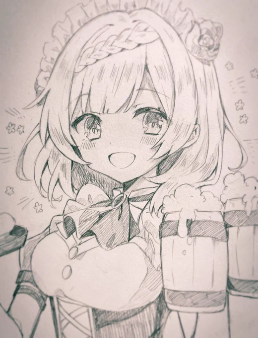 久しぶりのアナログらくがきたのしい〜 