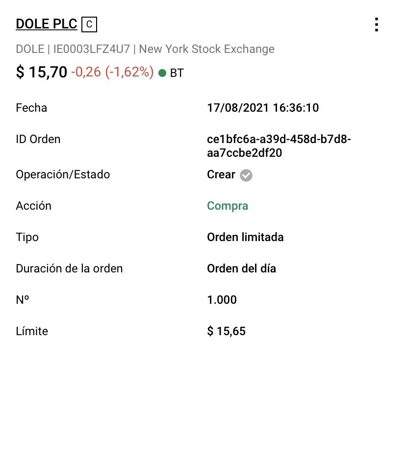 yonki_mercados's tweet photo. Tratando de restar volatilidad a la cartera, prevenir la inflación y diversificar fuera de la tecnología, he incorporado una nueva posición a la cartera $dole #totalproduce hace poco a salido su ipo en usa y cotiza con un suculento descuento. https://t.co/tAqtVfR4aM