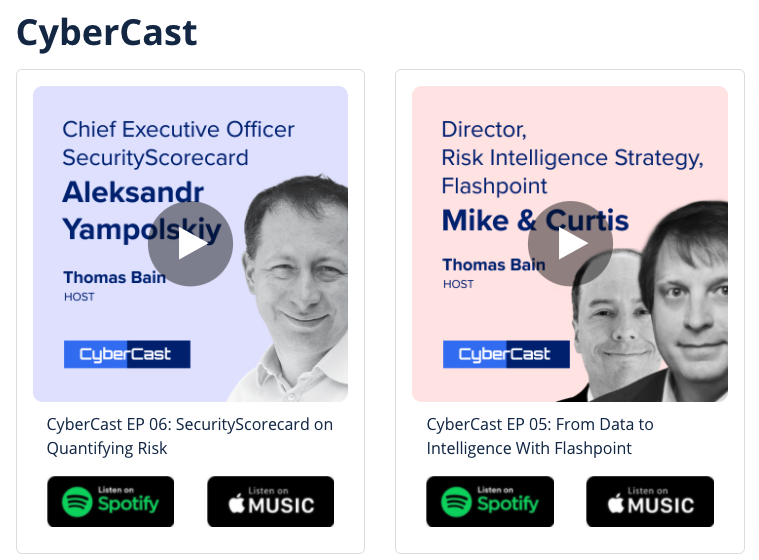 CywareCo's tweet photo. 🎙️Looking for a new podcast to binge? Check out Cyware's CyberCast! Each episode is hosted by our VP of Marketing, Thomas Bain, and features an industry expert. Find us on Spotify or Apple Podcasts today https://t.co/gmxrlzFm8e

#cybercast #cybersecurity #podcast https://t.co/21xBhFMoq2