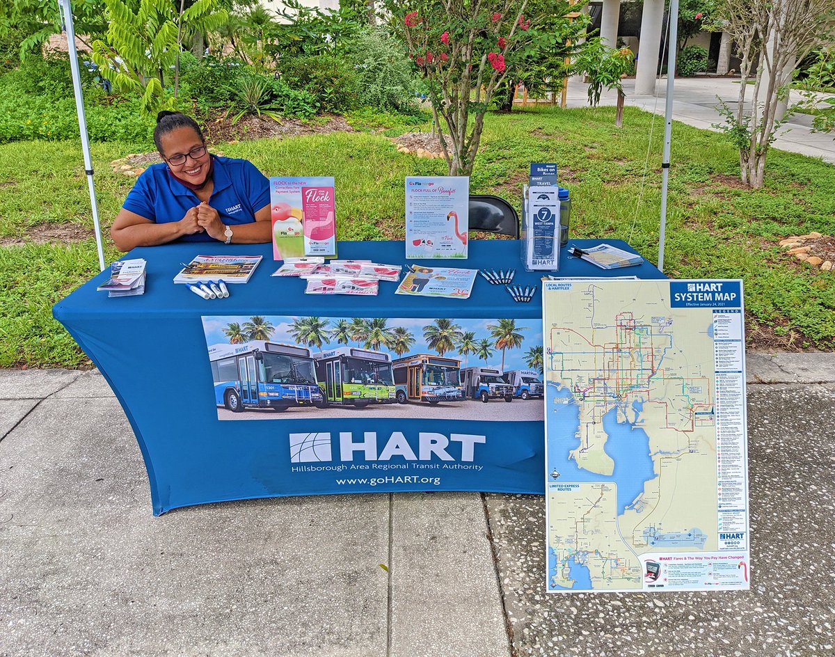 GoHART's tweet image. HART staff is out at @HCCdalemabrysga today for #WelcomeBackWeek! Drop by our table to learn more about the #HCCFL Semester Pass and how to use HART.

Staff will be at the #HCC Brandon campus on Wednesday. #HawkStrong