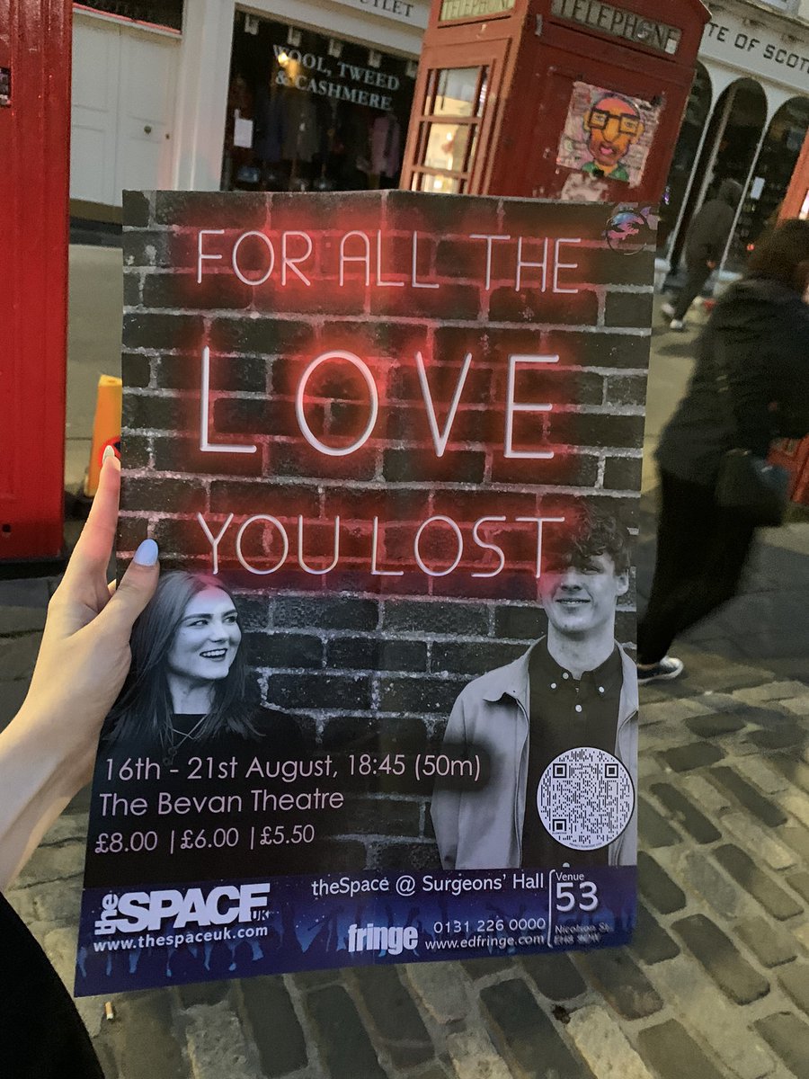 MorosophyT's tweet photo. @lanawithanxiety We’d love to see you in our audience! I promise you you’ll love For All the Love you Lost @ Surgeons Hall! Follow the link to our website for more info!

https://t.co/BUQqDNqSzI https://t.co/5wE46OCKmI