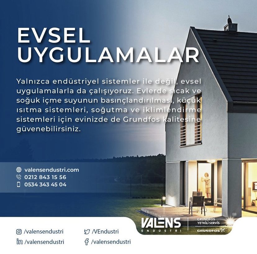 VEndustri's tweet photo. #valens #valensendüstri #grundfos #grundfosyetkiliservis #iklimlerdirme #hidrofor #sutemini #su #ısıtma #soğutma #İstanbul https://t.co/YcNAZU0OJJ
