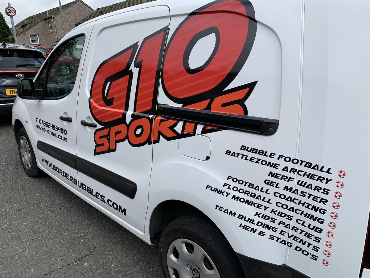 BorderBubble's tweet photo. Van done thanks to Wilson’s signs #G10SPORTS https://t.co/MBGswVTHwj