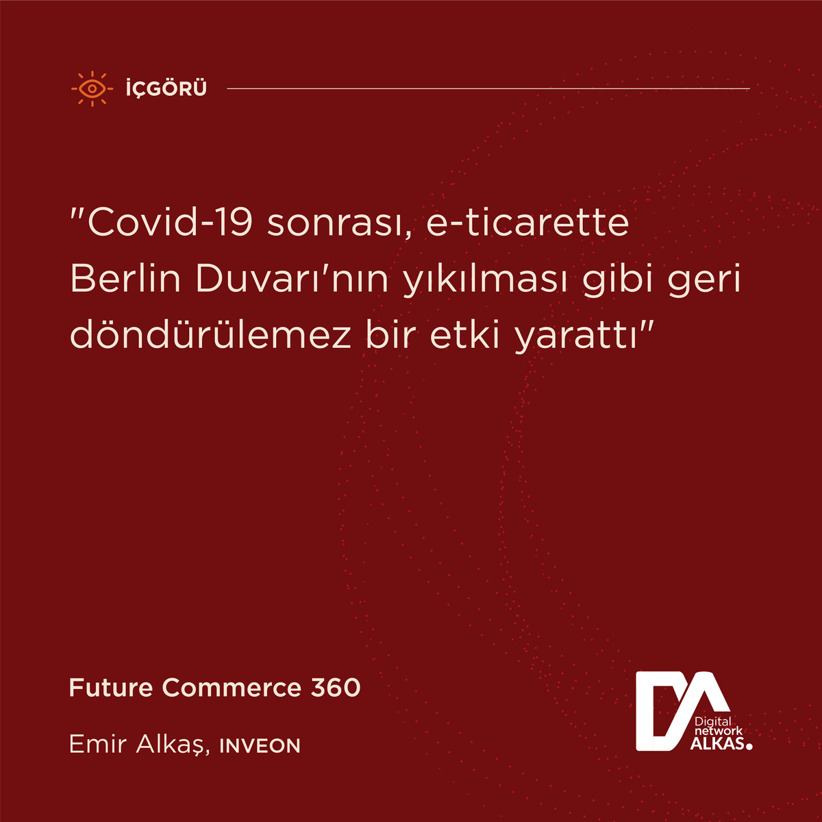AlkasDigital's tweet photo. FutureCommerce360 etkinliğimize katılan İnveon Yönetici Ortağı Emir Alkaş, Covid-19'un ilk dönemiyle alakalı görüşlerini aktardı🚀 https://t.co/67xtsG9UHp