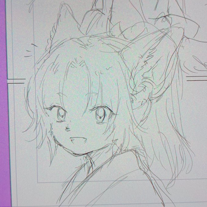 下描き始めるの遅くなった💩 