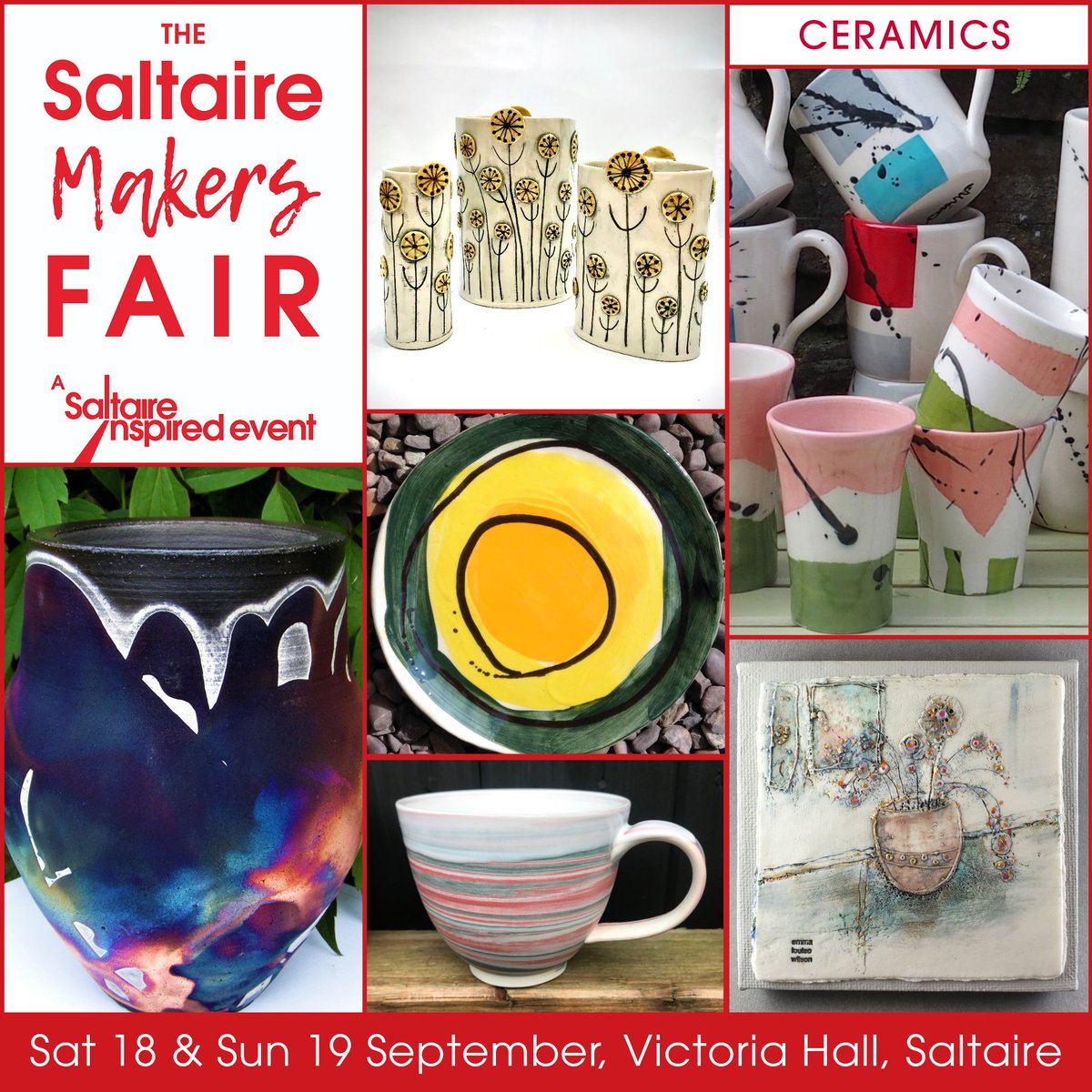 We will be announcing the full line-up for our Makers Fair (18&amp;19 Sept) very soon, but in the meatime, here's a preview of some of the ceramic artists that will be joining us. <a href="/Muffincer/">Margaret Brown</a> <a href="/allisonwiffen/">Allison Wiffen Ceramics</a> <a href="/ELWCERAMICS/">Emma Louise Wilson</a> Gary Thomas Ceramics, Jo Everitt Ceramics, Old Brewery Pottery.