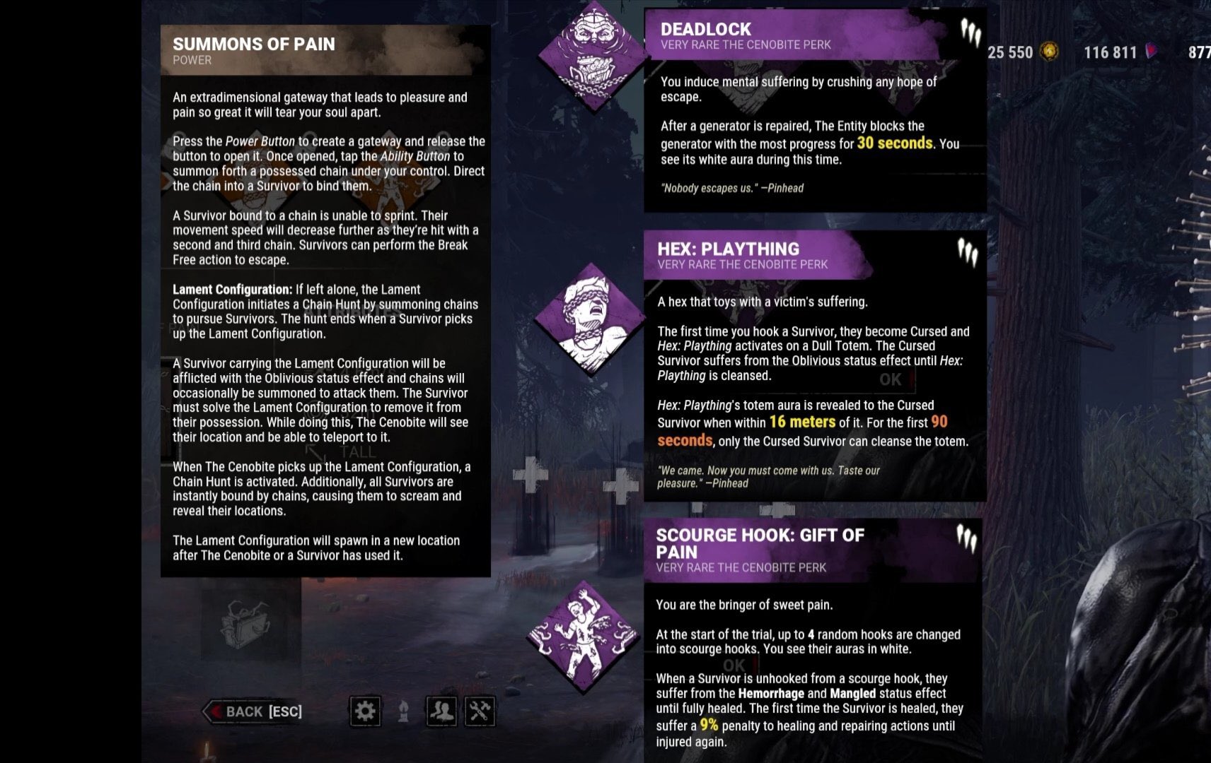 Dead By Daylight Hub Codes News Leaks Memes First Looks At Hellraiser New Killer The Cenobite On Deadbydaylight Ability Summons Of Pain Perks Deadlock Hex Plaything Sourge Hook