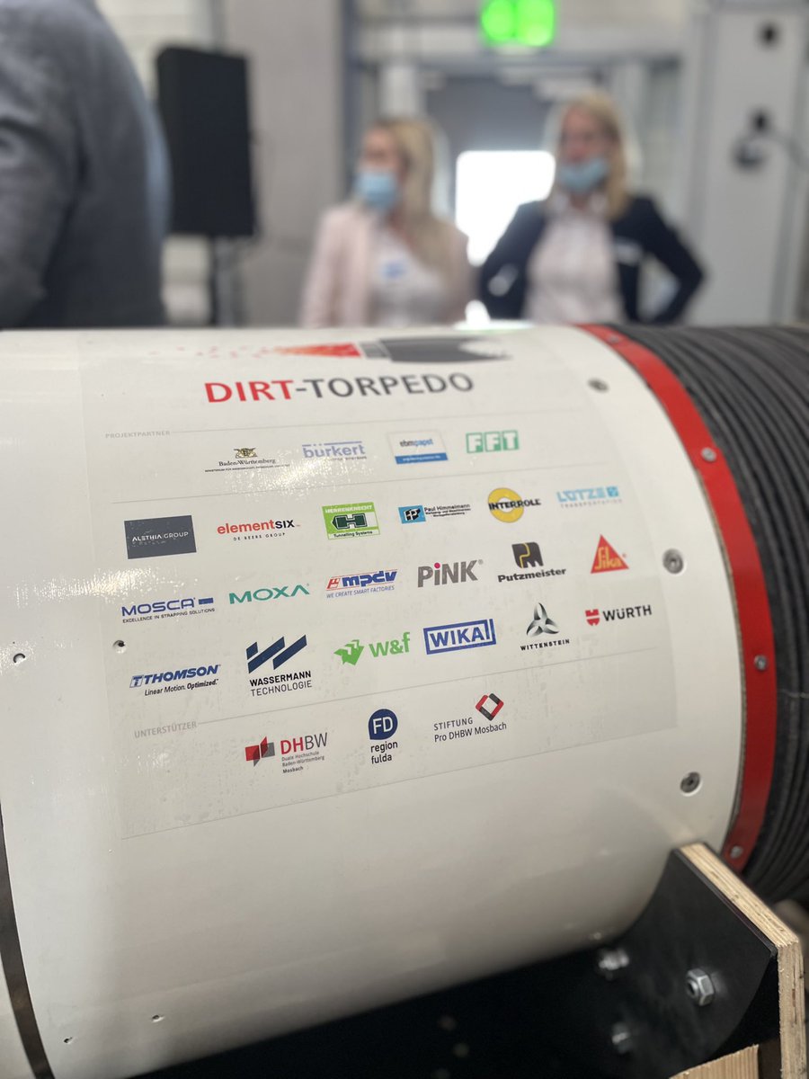 WayssFreytag's tweet photo. We are proud to support the STIFTUNG Pro DHBW Mosbach team.
Beat the Snail!
#WayssFreytag #strongertogether #DirtTorpedo #DHBWMosbach #NotABoringCompetition #tunnel #competition #ElonMusk https://t.co/KXaQX0jHmn