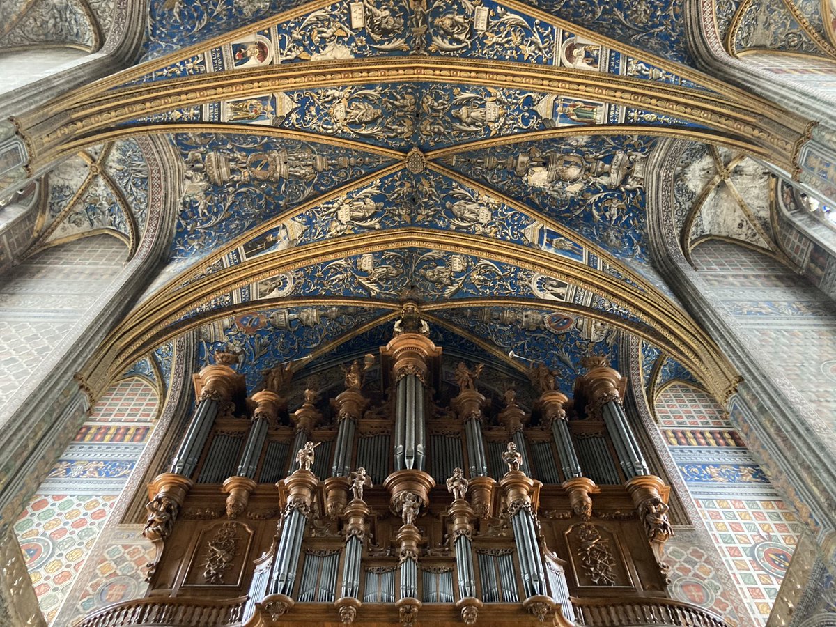 euro_tour's tweet image. アルビ。
本日の風景より。
①サンセシル大聖堂
　世界遺産アルビの象徴。アルビのカトリック大司教の本拠地。