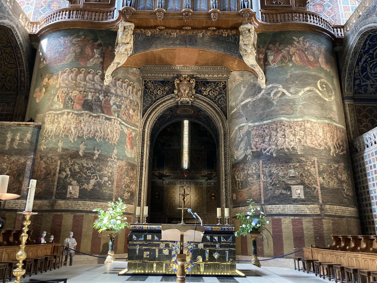 euro_tour's tweet image. アルビ。
本日の風景より。
①サンセシル大聖堂
　世界遺産アルビの象徴。アルビのカトリック大司教の本拠地。