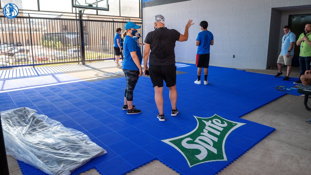 COMING SOON ‼️ 

𝓝𝓮𝔀 𝓬𝓸𝓾𝓻𝓽 for <a href="/MHMRTarrant/">MHMR Tarrant</a> is being built by the Mavs Foundation. The finished court will be unveiled on the 24th 🏀

<a href="/Sprite/">Sprite</a> | #MFFL